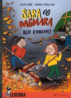 Omslag: "Sara og Dagmara blir kidnappet" av Heidi Linde