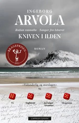 Omslag: "Kniven i ilden : roman. Ingeborg Arvola" av Ingeborg Arvola