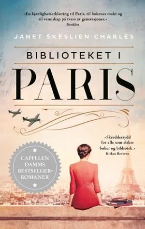 Omslag: "Biblioteket i Paris" av Janet Skeslien Charles